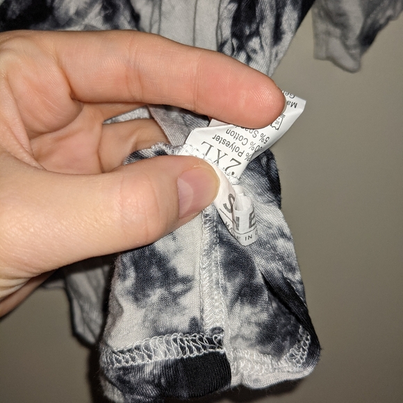 Tie dye grunge twist tie crop top - Picture 2 of 2